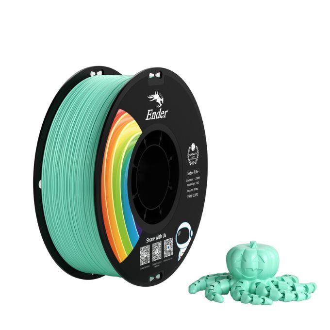 Ender PLA+ 3D Printing Filament Jade Green